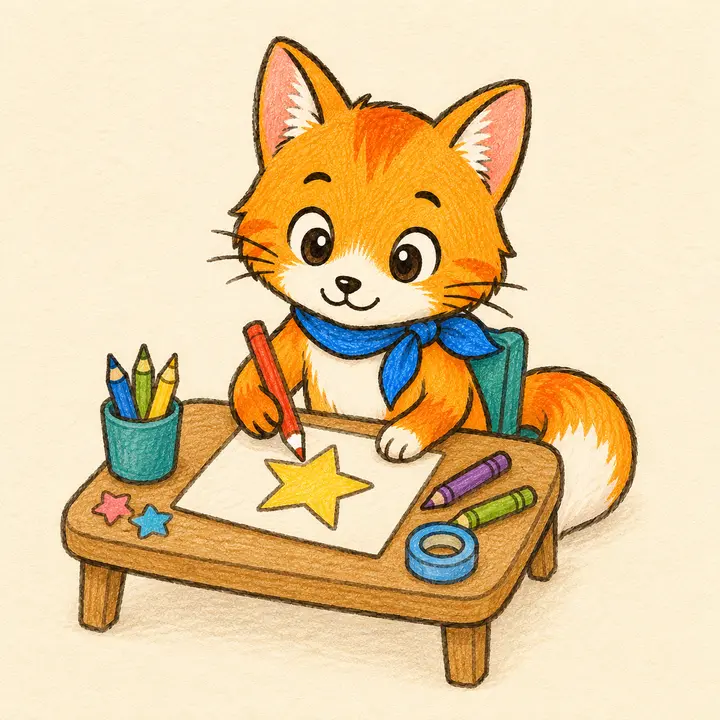 จิ้งจอกวาดรูป