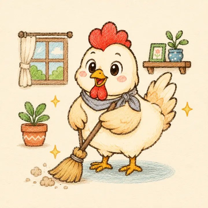 ไก่กวาดบ้าน